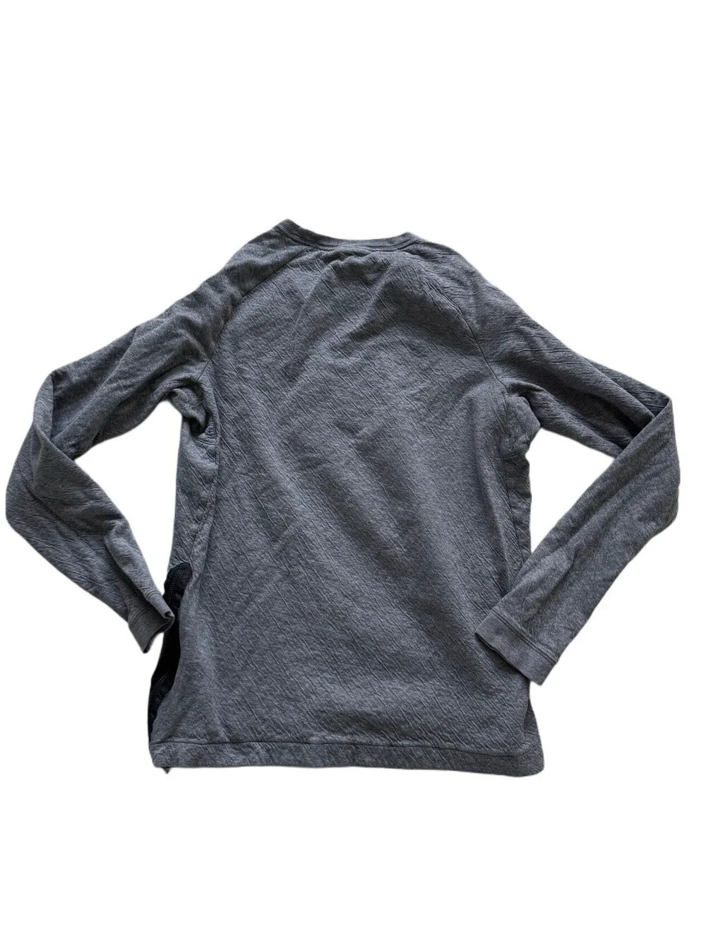 Nike Long Sleeve Crewneck Sweatshirt Men’s Medium Gray Pullover Patch Logo